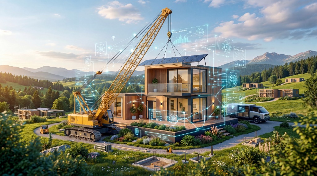 Casa inteligente con robot IA